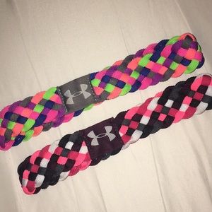 2 Under Armor elastic Headbands